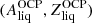 $ (A_{\mathrm{liq}}^{\mathrm{OCP}}, Z_{\mathrm{liq}}^{\mathrm{OCP}}) $