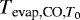 $T_{\textrm{evap,CO,}T_0}$