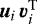 $\vec{u}_i \, \vec{v}_i^{\text{T}}$