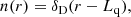 $$ \begin{aligned} n(r)=\delta _{\mathrm{D} }(r-L_{\rm q}), \end{aligned} $$