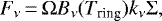 \begin{equation*} F_{\nu} \,{=}\, \Omega B_{\nu}(T_{\textrm{ring}}) k_{\nu} \Sigma, \end{equation*}
