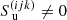 $ S_{{\text{ u}}}^{({{ijk}})}\neq 0 $