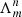 $ \Lambda_{m}^{n} $