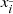 $ x_{\tilde{i}} $