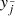 $ y_{\tilde{j}} $