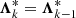 $ {{\boldsymbol{\Lambda}}}^{\ast}_{k}={{\boldsymbol{\Lambda}}}^{\ast}_{k-1} $