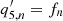 $ q^\prime_{5,n}=f_n $