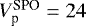 $V_{\textrm{p}}^{\textrm{SPO}}=24$