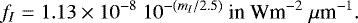 \begin{equation*} f_{I}=1.13\times 10^{-8}~10^{-(m_{I}/2.5)}~{\textrm{in~Wm}^{-2}\;\mu {\textrm{m}}^{-1}}.\end{equation*}