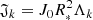 $$ \begin{aligned} \mathfrak{J} _k = J_0 \displaystyle {R}_{\scriptscriptstyle {*}}^2 \Lambda _k \end{aligned} $$