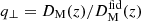 $ q_\perp = D_\mathrm{M}(z)/D_\mathrm{M}^\mathrm{fid}(z) $