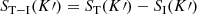 $$ \begin{aligned} S_{\rm T-I}(K\prime )=S_{\rm T}(K\prime )-S_{\rm I}(K\prime ) \end{aligned} $$