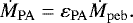 \begin{equation*}\dot{M}_{\mathrm{PA}} = \varepsilon_{\mathrm{PA}} \dot{M}_{\mathrm{peb}}. \end{equation*}
