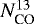 $N_{\text{CO}}^{13}$