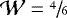 ${\cal{W}} = \sfrac{4}{6}$
