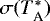 $\sigma(T_{\textrm{A}}^{*})$