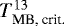 $T^{13}_{\text{MB,~crit.}}$