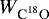 $W_{{^{}\textrm{C}^{18}\textrm{O}}}$