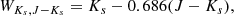 $$ \begin{aligned} W_{K_s,J-K_s}= K_s -0.686 (J-K_s), \end{aligned} $$