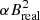 $ \alpha B_\mathrm{real}^2 $