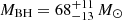 $ M_{\mathrm{BH}}=68^{+11}_{-13}\,M_\odot $