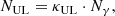 $$ \begin{aligned} N_{\rm UL} = \kappa _{\rm UL} \cdot N_\gamma , \end{aligned} $$