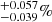 $ ^{+0.057}_{-0.039}\% $