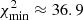 $ \chi^{2}_{\mathrm{min}} \approx 36.9 $