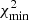 $ \chi^{2}_{\mathrm{min}} $