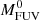 $ M_{{\rm{FUV}}}^0 $