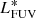 $ L_{{\rm{FUV}}}^* $
