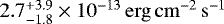 $2.7^{&#x002B;3.9}_{-1.8}\times10^{-13}\,\mathrm{erg}\,\mathrm{cm}^{-2}\,\mathrm{s}^{-1}$