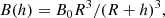 $$ \begin{aligned} B(h) = B_0 R^3 / (R+h)^3, \end{aligned} $$