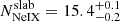$ N_{\mathrm{NeIX}}^{\mathrm{slab}}=15.4_{\mathrm{-0.2}}^{+0.1} $