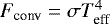 $F_{\textrm{conv}}=\sigma T_{\textrm{eff}}^4$