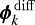 $\vec{\phi}_k^{\,\rm diff}$