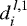 $d^{\,l,1}_i$