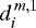 $d^{\,m,1}_i$