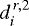 $d^{\,r,2}_i$