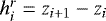 $h^r_i=z_{i&#x002B;1}-z_i$