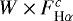 $W\times F^c_{\textrm{H}\alpha}$