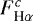 $F^c_{\textrm{H}\alpha}$