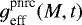 $g_{\textrm{eff}}^{\textrm{pnrc}}(M,t)$