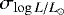 $\sigma_{\log L/L_{\odot}}$