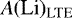 $A(\textrm{Li})_{\textrm{LTE}}$