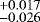 $\substack{&#x002B;0.017\\- 0.026}$