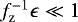 $f_{\mathrm{z}}^{-1} \epsilon \ll 1$