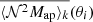 $ \overline{\langle{\mathcal{N}^2 M_{\mathrm{ap}}}\rangle_k}(\theta_i) $