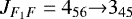 $J_{F_1F} = 4_{56} {\rightarrow} 3_{45}$