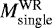 $M^{\textrm{WR}}_{\textrm{single}}$
